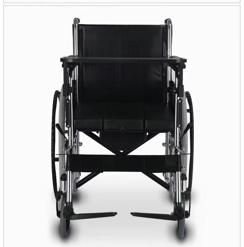 鱼跃轮椅h005b带坐便器多功能可折叠轻便小老人老年人手推代步车j h