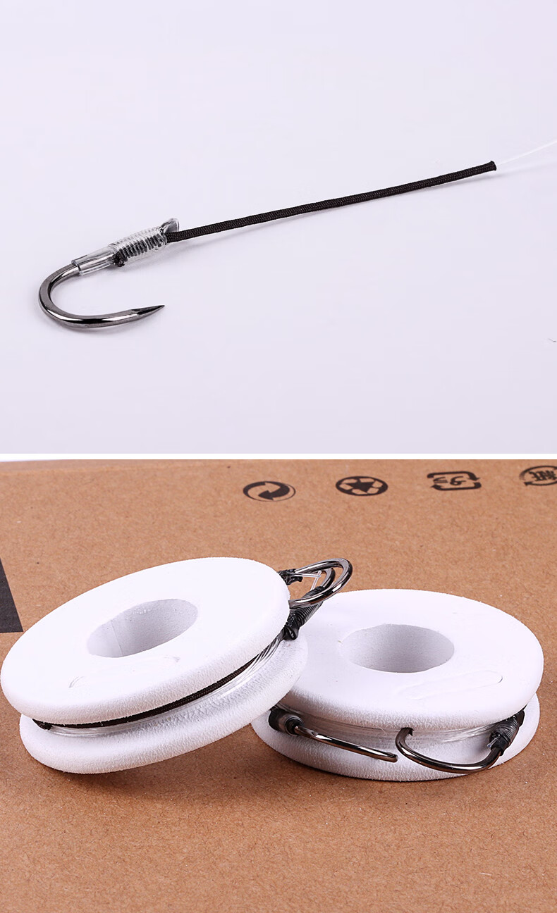 鱼钩大物子线双钩套装青鱼草鱼歪嘴巨物子线对钩绑好成品大号线组 4