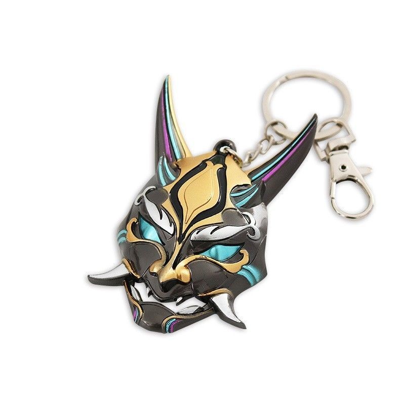 万代原神挂件魈面具金属发光夜光夜叉公子书包背包钥匙扣吊坠饰品周边