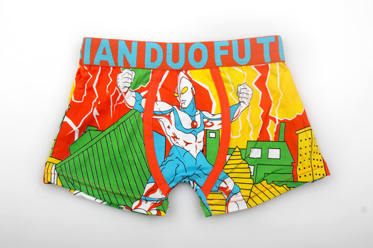 奥特曼内裤5条装奥特曼儿童内裤卡通印花内裤棉学生内裤透气5条奥特曼