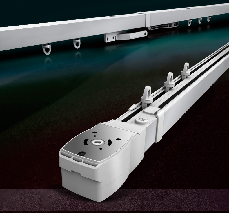 御舵【品质好物】电动窗帘轨道双轨道一体伸缩电动窗帘轨道智能全自动