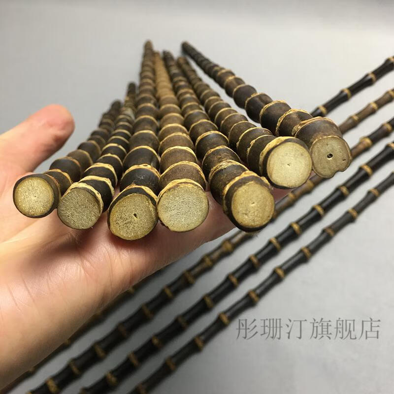 新款戒尺实心竹紫竹紫竹竹鞭教鞭金竹竹根把玩文玩实心竹戒尺罗汉竹