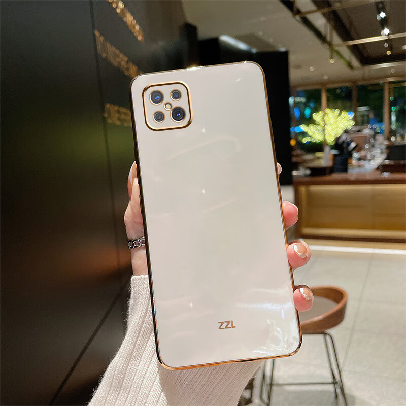 iolkio 电镀适用于oppoa52手机壳a92卡通可爱立体熊猫带支架poopa55