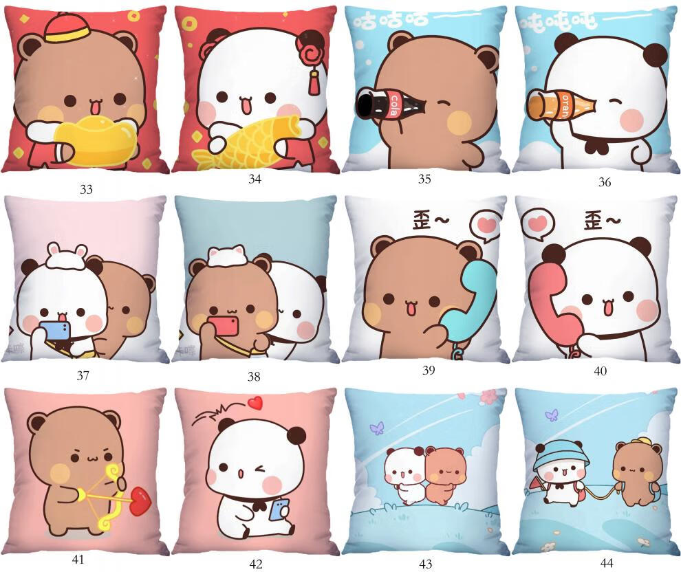 一二布布抱枕情侣定制靠垫二次元周边男女生日礼物沙发卧室靠枕头结盟