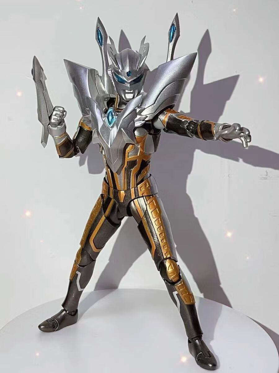 shf闪耀赛罗黄金无限黑暗奥特利迦迪迦奥特曼玩具礼物 西瓜红 赛罗