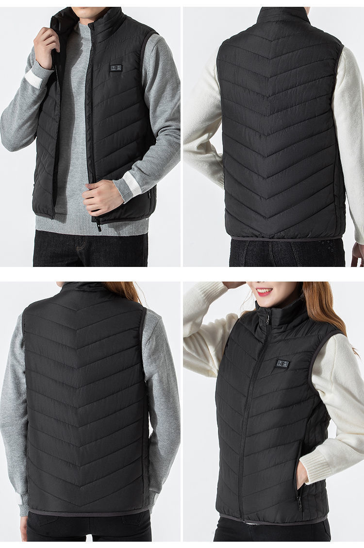 【年底清仓】【黑科技发热】南极人充电马甲男智能中老年电加热背心充