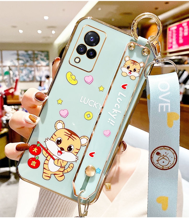 vivos9手机壳vivos9e腕带软壳v2072a保护套全包摄像头斜挎挂绳女乔鸟