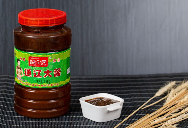 福全居通辽大酱内蒙古特产东北农家酱黄豆酱杨家酱咸口3斤蘸酱福全局