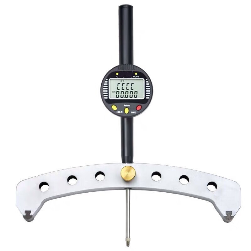 高精度数显半径规r规弧度规电子测圆规电子圆弧测量仪kjr半径规