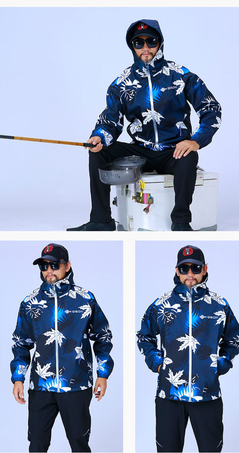 精选钓鱼服饰防水保暖钓鱼服装男款海矶钓冲锋衣套装男户外防寒外套