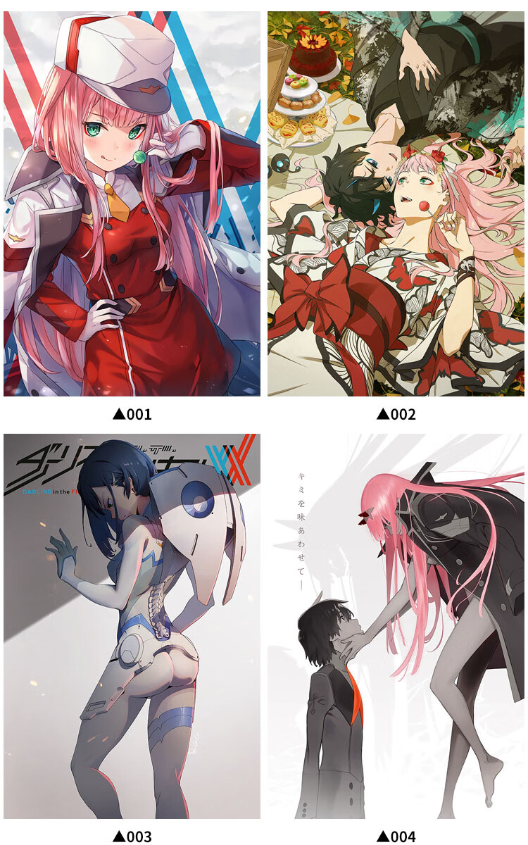 佩服国家队02动漫挂画定制darlinginthefranxx莓卧室海报定制画pf