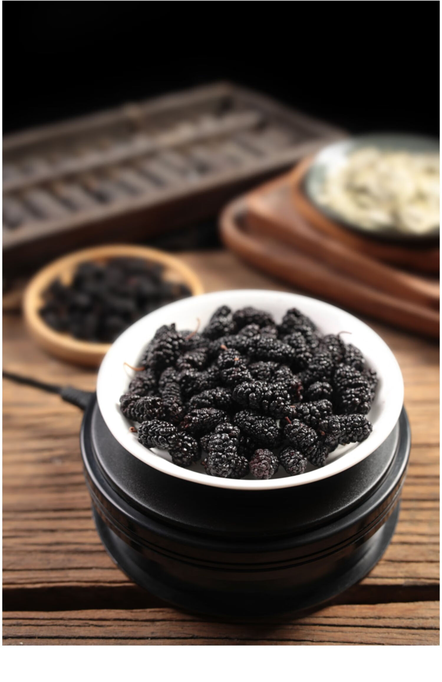 伟博1000克桑葚干黑桑葚黑桑椹干免洗无沙果干泡水即食特级新疆wt桑椹