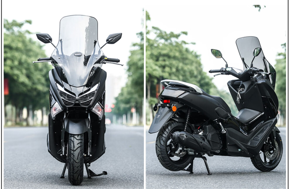 全新航爵猛士2代大型踏板燃油摩托车双通道abs防抱死碟刹150cc水冷无