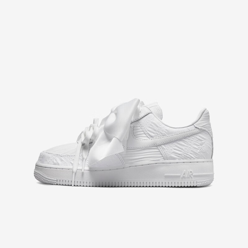 耐克nike女鞋air force 1空軍一號af1情人節白蝴蝶結低幫休閒板鞋 dv