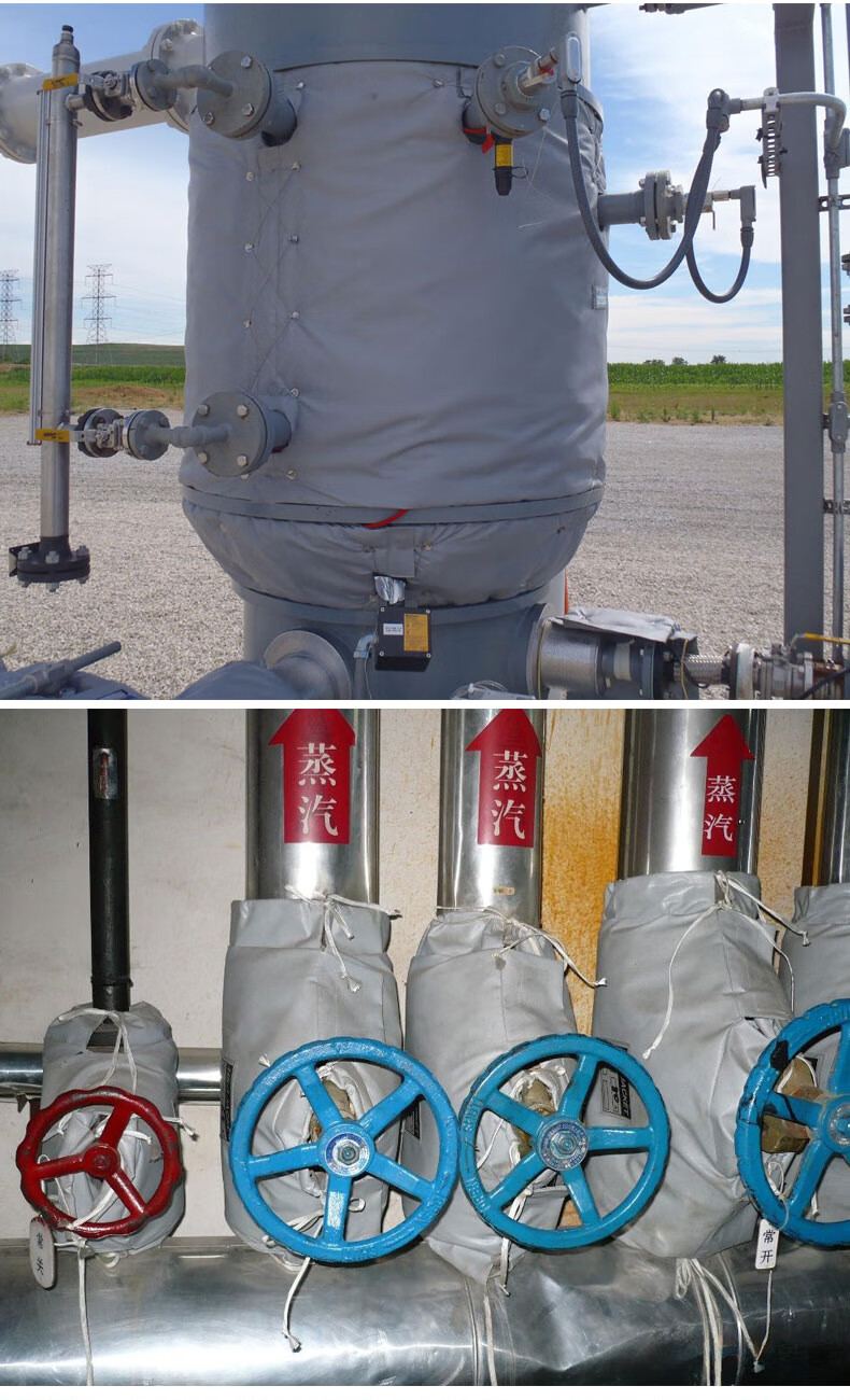 罩设备可拆卸管道阀门保温套排气管蒸汽管道保温套加热保温套可定制