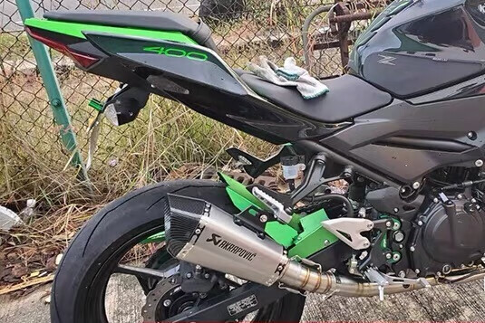 川崎忍者400改装排气管适用于摩托车小忍者ninja400z400中段吉村sc 中