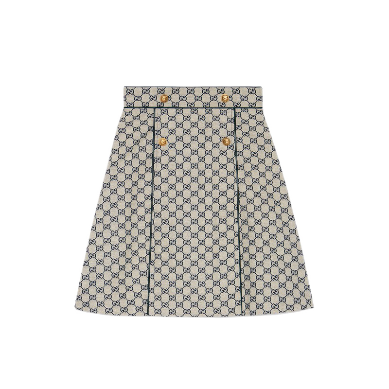 情人节礼物元旦节送礼古驰gucci新款logo半裙高腰百搭a字裙女士现货