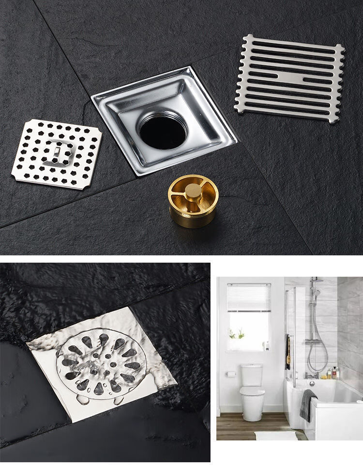 浴缸地漏适配加厚304不锈钢地漏浴室卫生间洗衣机地漏工程厕所地漏