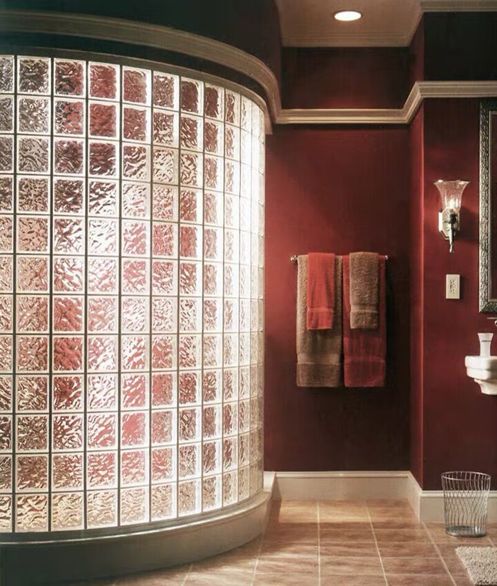 空心玻璃砖透明方形隔断墙客厅卧室玄关卫生间酒店售楼处景墙砖块白砖