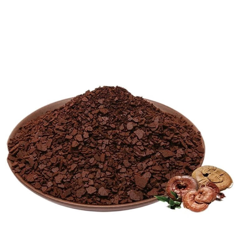 长白山灵芝孢子粉头道碾压破壳片状灵芝粉孢子粉孢子油礼盒 【碾压粉