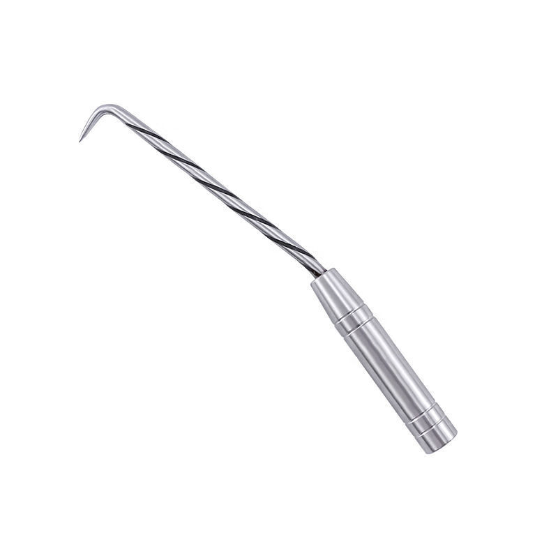 扎钩桩心钢钢筋钩螺纹扎丝钩加长不锈钢钢筋工扎钩高硬度扎勾桩芯钢高