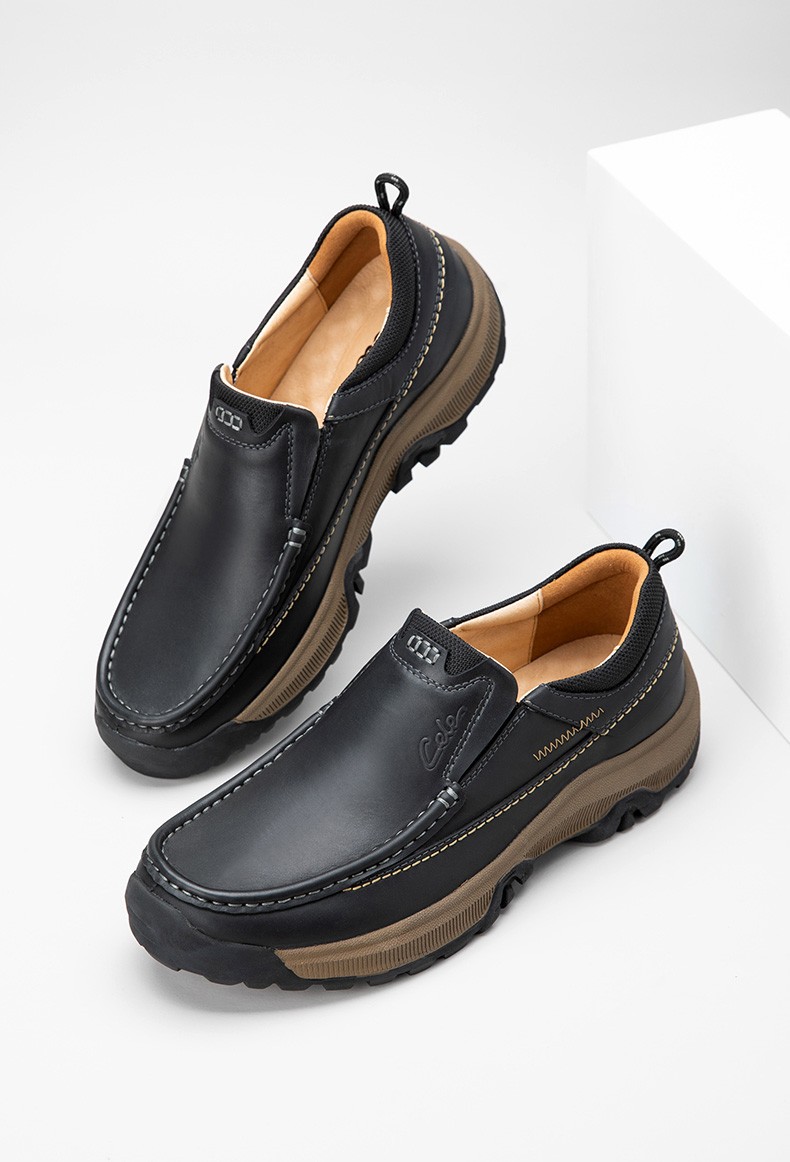 cele策乐工装鞋男春季新款男鞋青年大头皮鞋男士百搭耐磨防滑户外休闲
