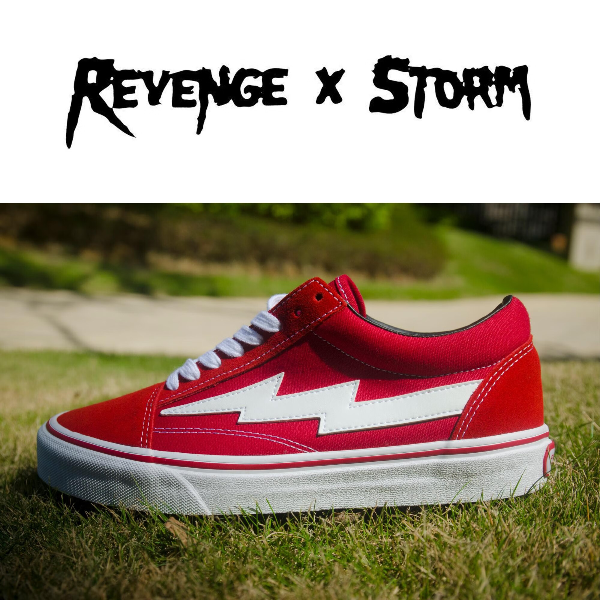 閃電風暴revenge x storm復仇風暴 閃電板鞋 帆布鞋 火焰低幫滑板鞋