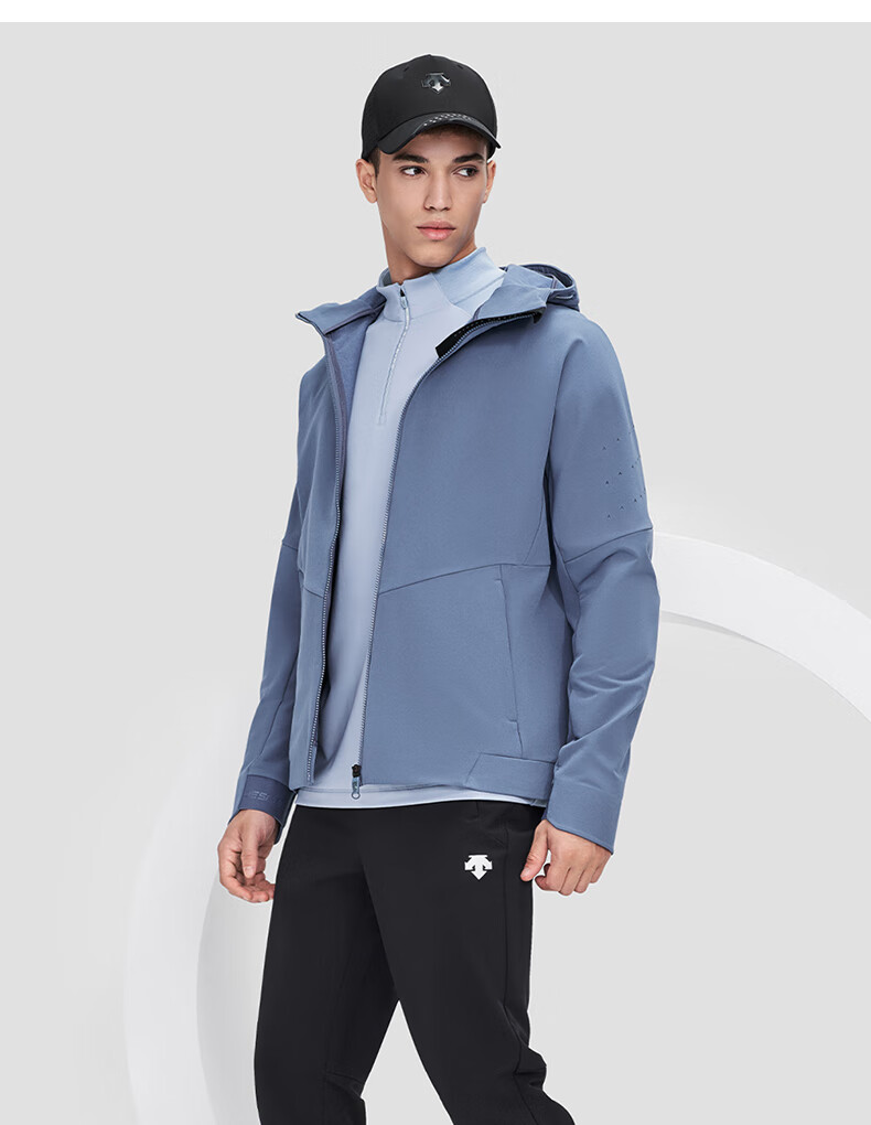 descente迪桑特running男子梭织运动外套d1431rjk45深蓝色db2xl185104