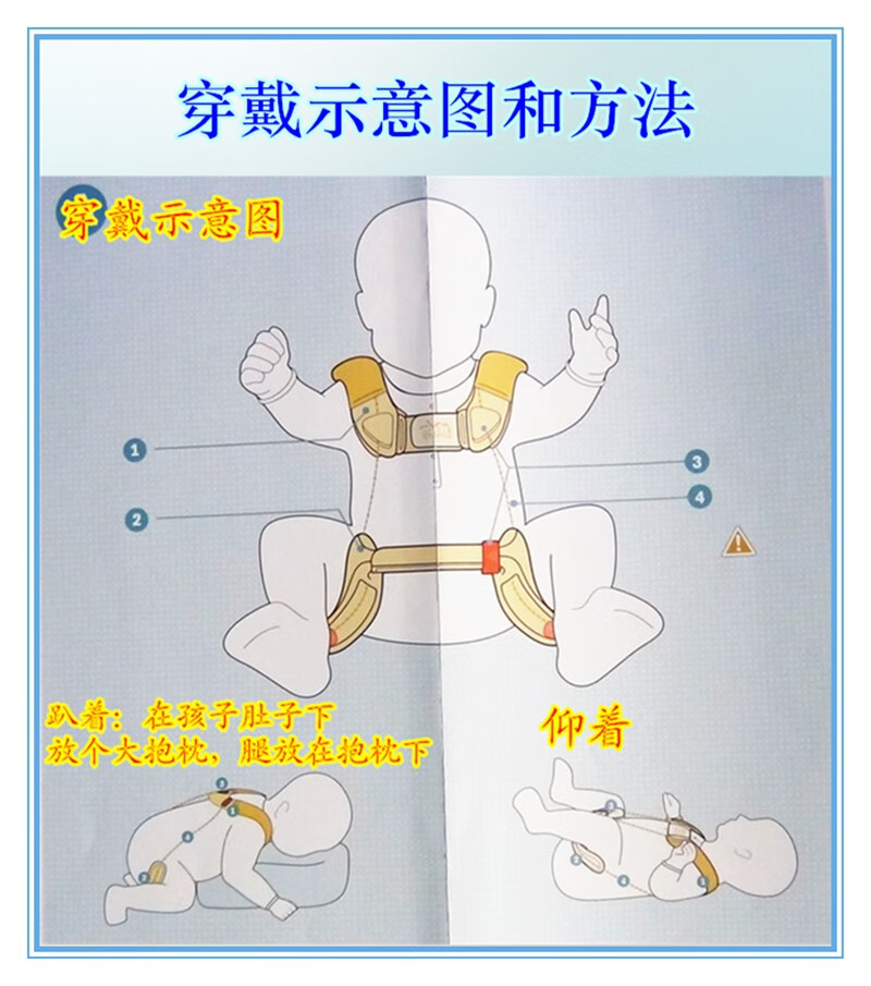 髋关节矫形器婴儿髋发育不良吊带式外展支具儿童蛙式支架宝宝护具肩套