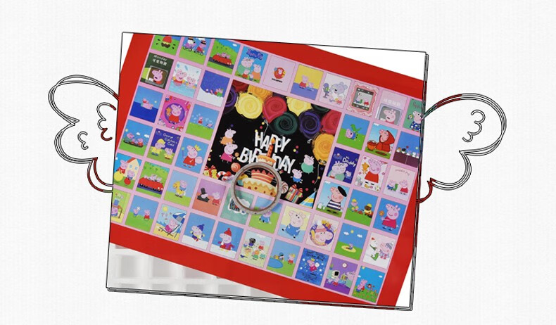 抖音同款儿童泡沫洞洞乐抽奖盒子diy自制泡沫惊喜戳洞洞奖拆拆看摸奖