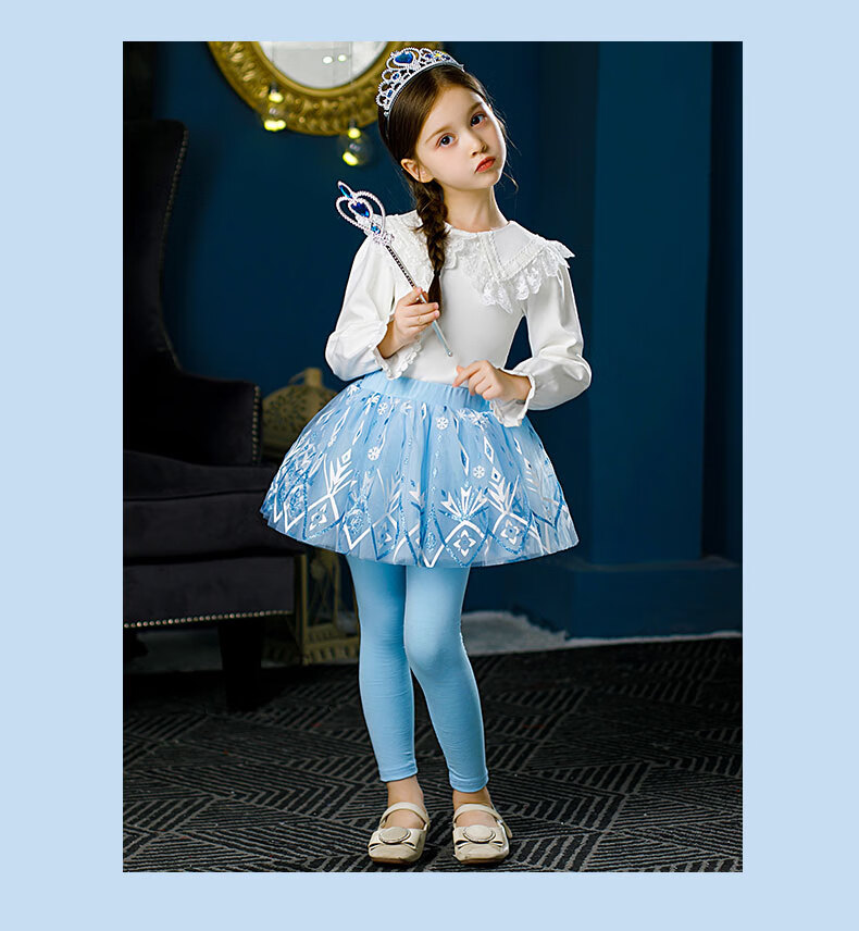 比比小脚丫儿童打底裤春秋童装裙裤女童裤子秋装新款2021外穿爱莎公主