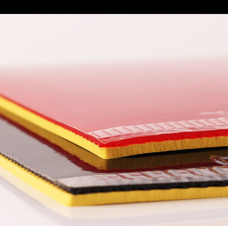 卡博尔普及套乒乓球套胶反胶训练型套胶乒乓球拍胶皮 黑色 无包装