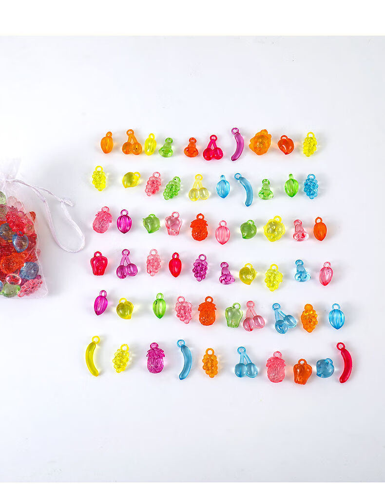 宝石玩具儿童女孩钻石宝石亚克力水晶钻石儿童识色益智玩具宝箱 袋装