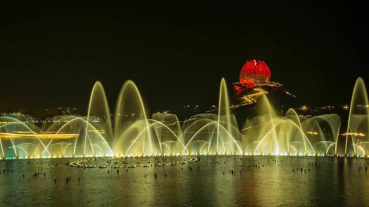 万向直流喷头音乐喷泉设备不锈钢水景景观喷水全铜水池喷泉头全套3寸