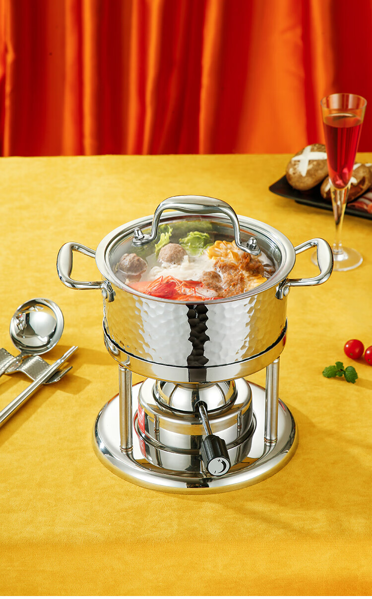 【苏泊尓】同款单人小火锅一人一锅商用瓦斯炉充气个人火锅炉家用小型