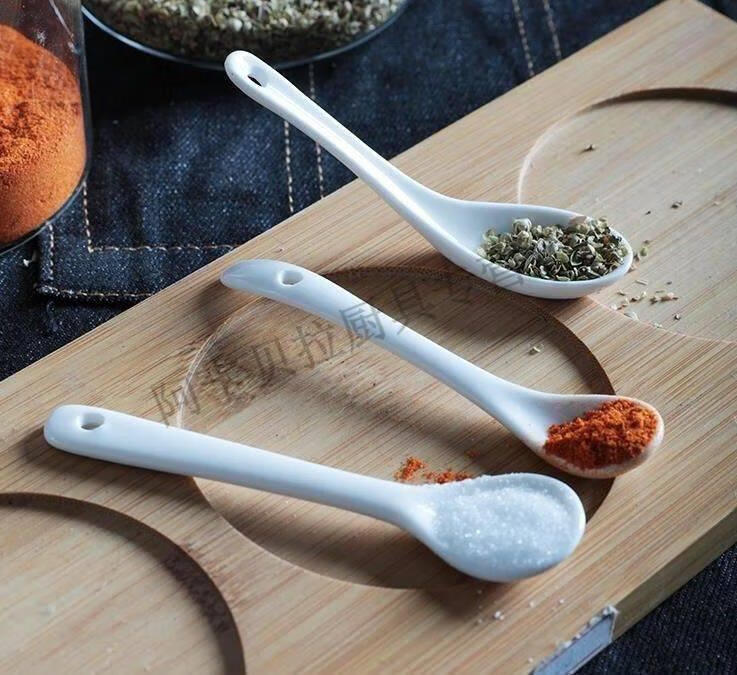限盐勺盐勺调料勺小号长勺匙子小勺控盐勺2g1g陶瓷咖啡勺调料小勺子克