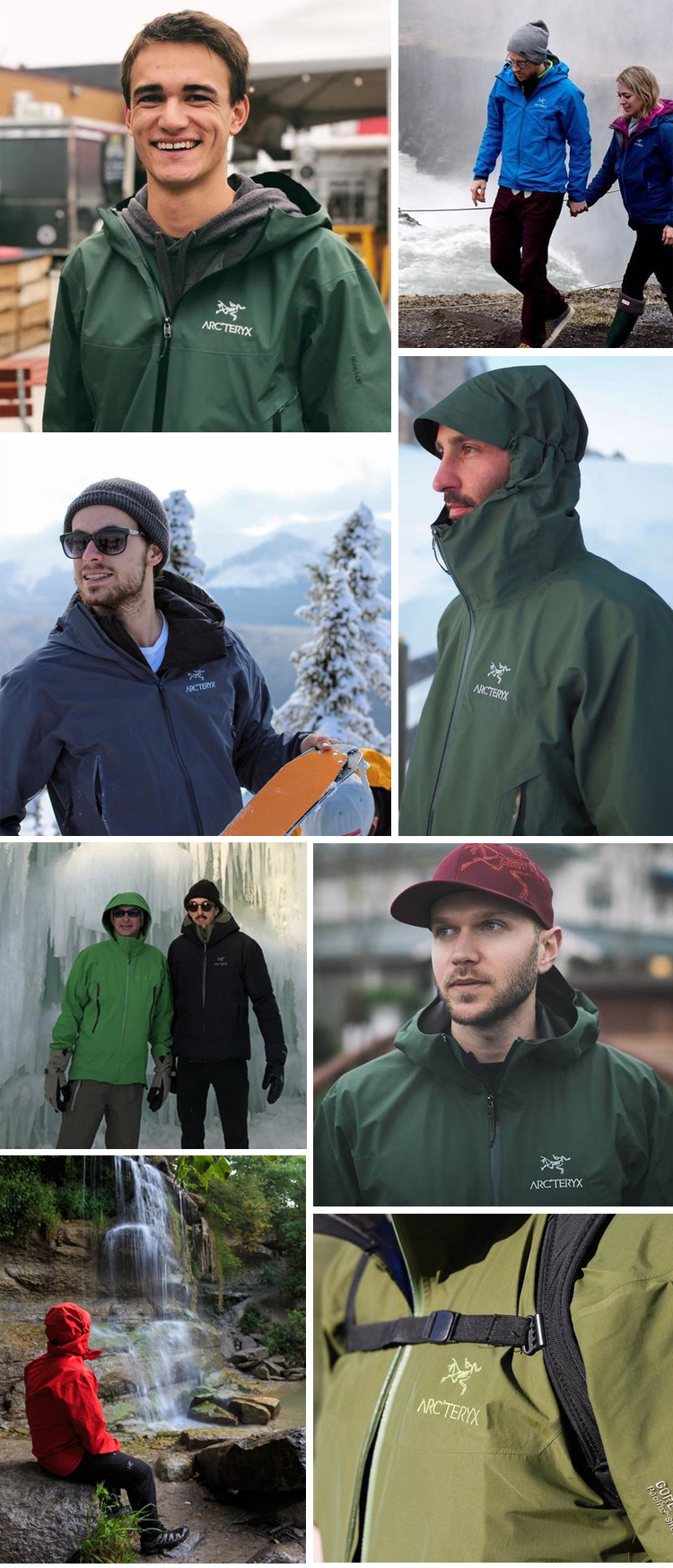 arcteryx始祖鸟zetasl男款户外超轻gtx防水防雨冲锋衣2177627310