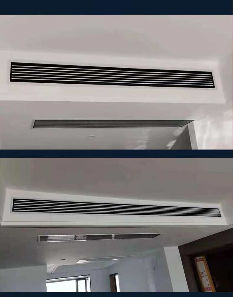 雷迈森abs中央空调出风口定制线形零度窄边单层隐形加长新风口百叶