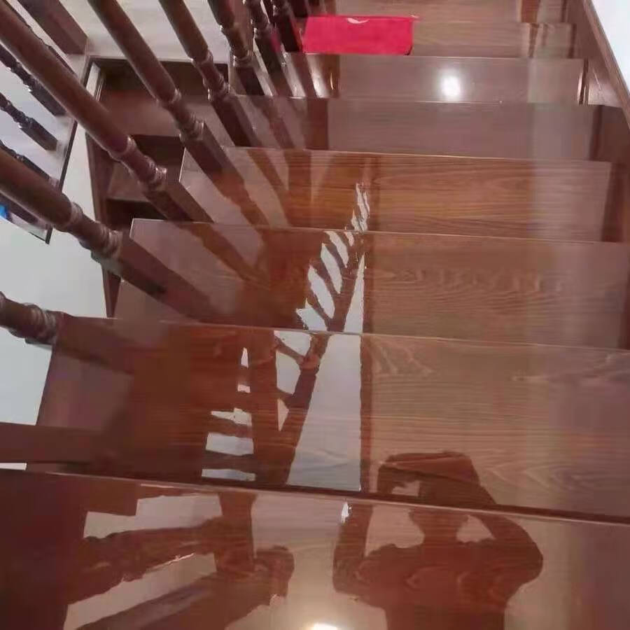 实木楼梯透明贴膜楼梯踏步板防滑耐磨耐刮贴实木楼梯贴膜 高质量楼梯