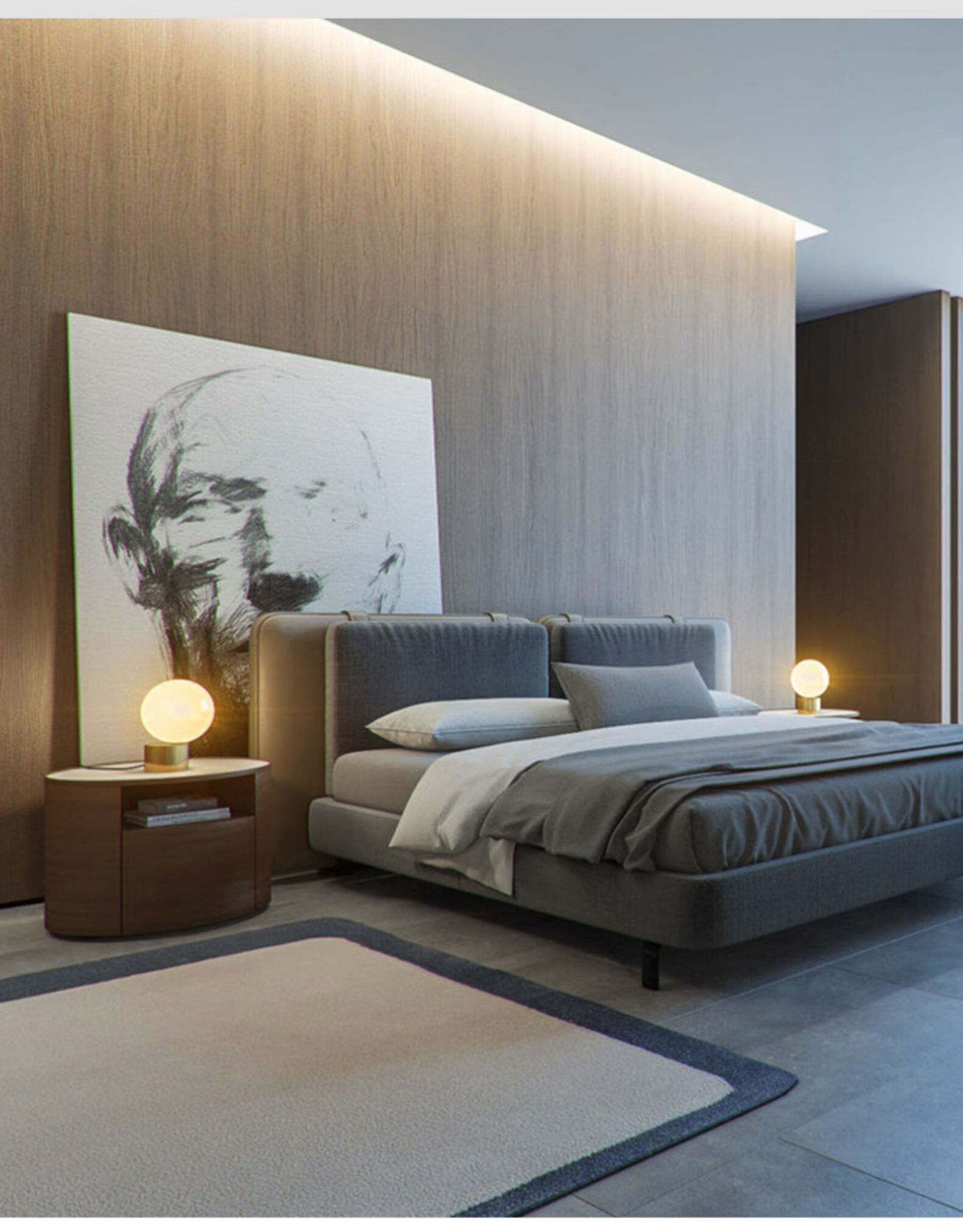 锡光洗墙线性灯暗藏回光灯铝合金灯槽无边框客厅吊顶线条灯暗装标准款