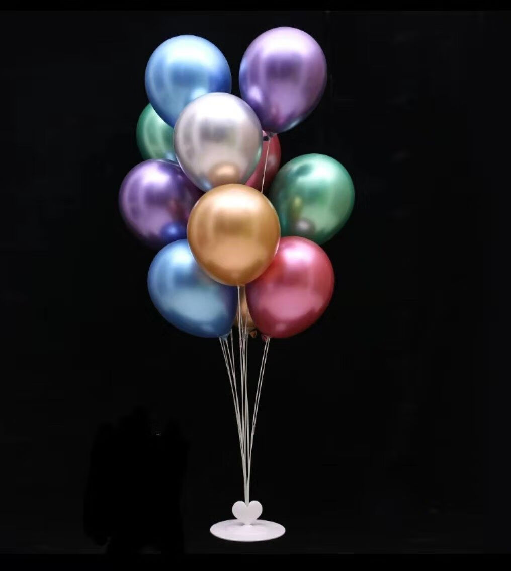 地飘气球落地开业生日汽球装饰派对支架立柱野餐婚房结婚场景布置15米