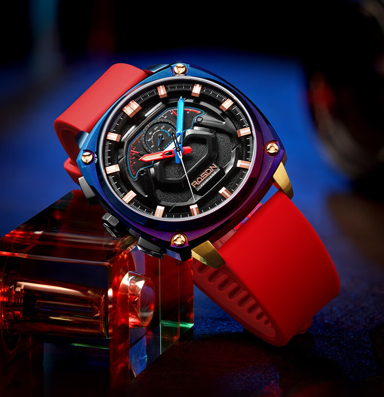 无畏系列劳士顿rosdn手表男限量男士手表品牌防水时尚缤纷彩3288g3288