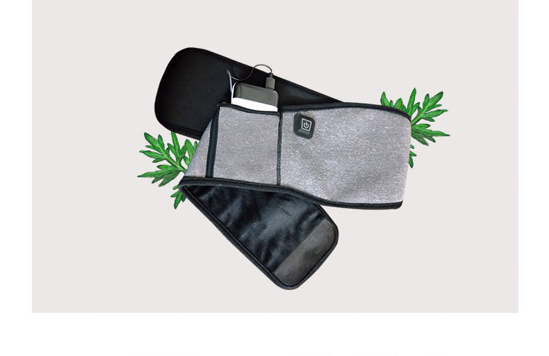 zotoyl新款电热腰带usb艾灸热敷腰带大姨妈护腰带灰色腰带套