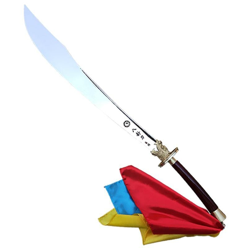 轻奢高端龙头不锈钢锻打八卦刀轻双手大刀太极半硬重软刀武术表演刀未