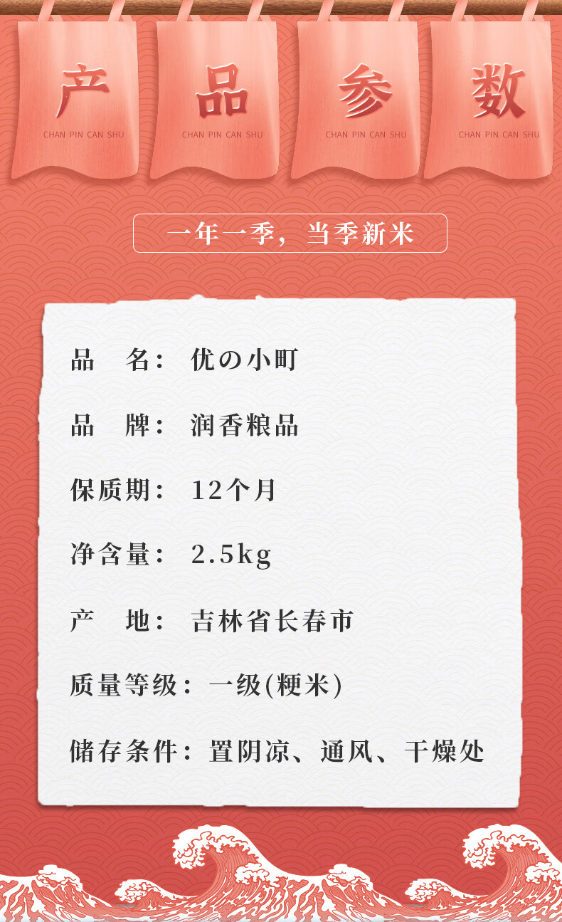 88713-深粮 秋田小町大米5斤 寿司香米东北大米 一级梗米粥米 2.5kg-详情图