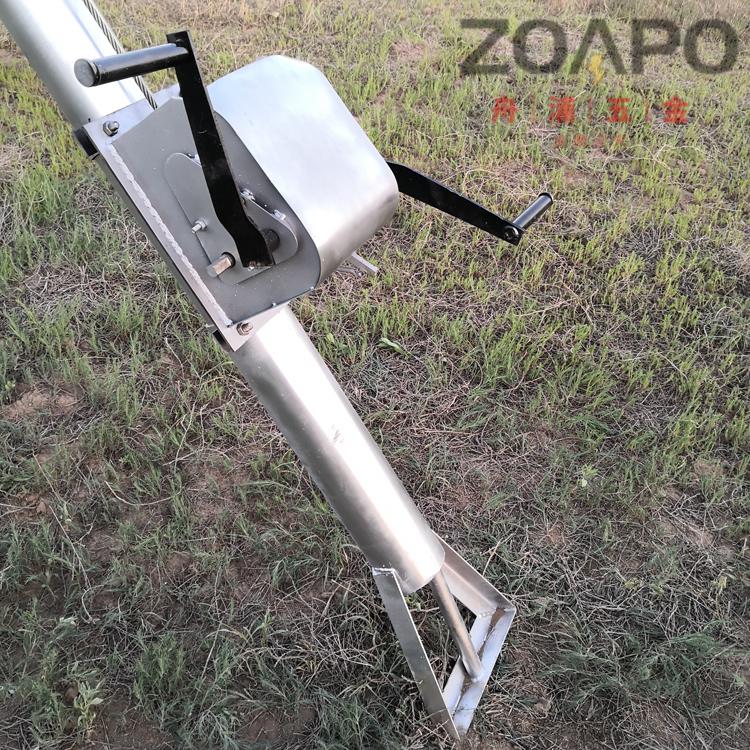定制通信杆铝合金立杆机电力三角立杆神器人字抱杆水泥立电杆工具扒杆
