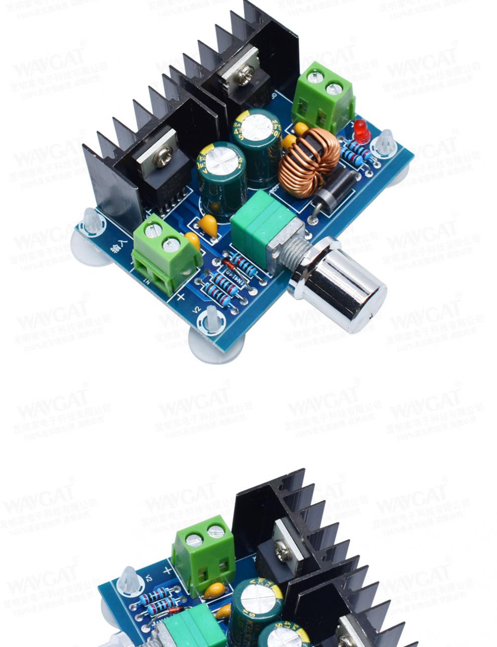 定制dcdc降压电源模块xl4016e1大功率可调电压直流调压器板8a带稳压
