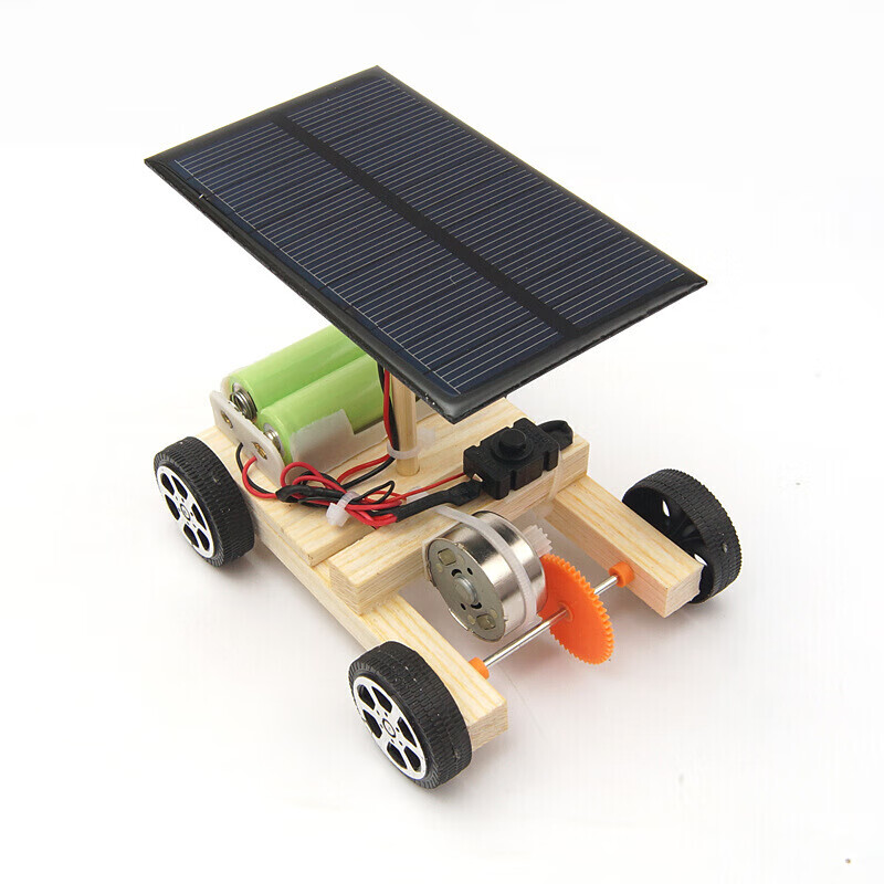 科技小制作diy太阳能小车模型中小学科学实验小发明材料幼儿小学生