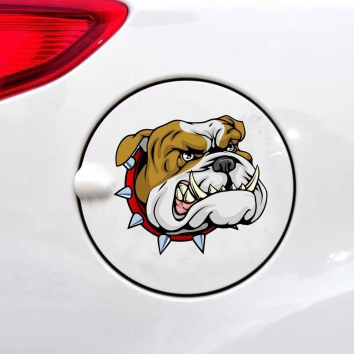 一路星英 凶恶狗头3d立体汽车贴纸车门后挡风玻璃车身疤痕划痕遮挡后