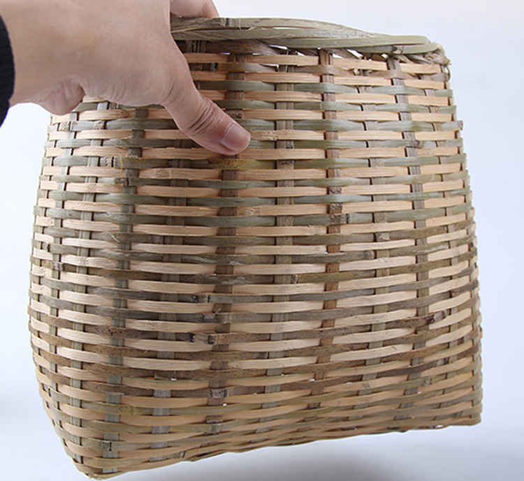 采茶篓手工竹编采摘篓子竹篓子竹筐采茶篓小背篓鱼篓舞蹈道具采茶舞